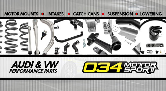 Find 034Motorsports Engine Mounts, Control Arms, Breather Hose Kits and More!