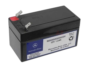 000000004039 Genuine Mercedes Backup Battery; 12V,1.2Ah