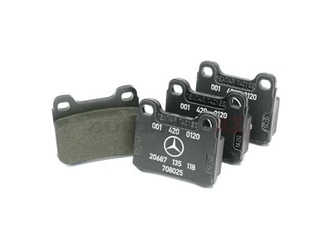 001420012041 Genuine Mercedes Brake Pad Set; Rear
