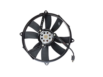 0015001293 Genuine Mercedes Engine Cooling Fan Assembly; Left Side Complete Fan Assembly (Motor with Blades)