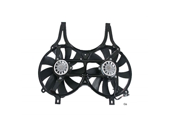 0015001693 Trucktec Engine Cooling Fan Assembly; Complete Dual Fan Assembly (Motor with Blades)