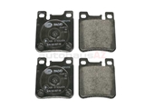0034204920 Pagid Brake Pad Set; Rear; OE Compound; With Sensor Slot
