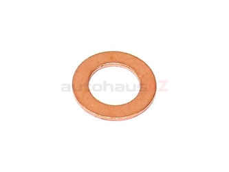 007603-008106 Fischer & Plath Metal Seal Ring / Washer; 8x14x1mm; Copper