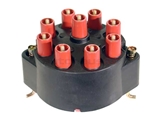 03120 Bosch Distributor Cap; With Threaded Stud Wire Connectors; Black Plastic Cover