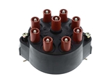 03174 Bosch Distributor Cap; Threaded Stud Wire Connectors; Black Plastic Cover