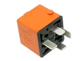 0332019456 Bosch Multi Purpose Relay; With Diode and Mounting Notch; 12V 30Amp Orange with 4 Prong Connector