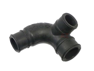 06B103221F Genuine VW/Audi Crankcase Breather Hose Connector; 3-Way Hose, Valve Cover to Vent Tube