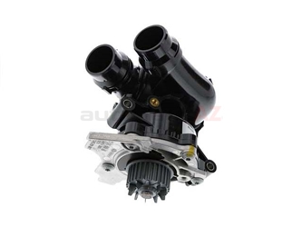 06H121026DD Genuine Audi Water Pump; Complete Assembly with Housing and Thermostat