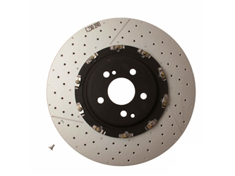 09931333 Brembo Disc Brake Rotor; Front; Vented / Slotted and Cross-Drilled (390 X 36 mm)