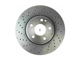 09B43651 Brembo Disc Brake Rotor; Front; Vented and Cross Drilled (295 X 28 mm)