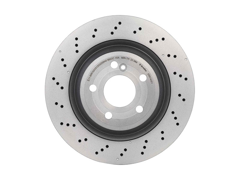 09B74351 Brembo Disc Brake Rotor; Rear