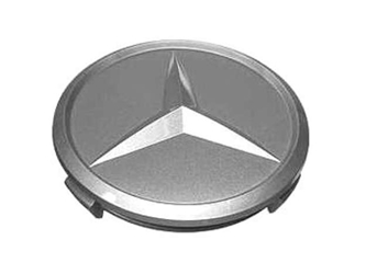 1074000025 Genuine Mercedes Wheel Center Cap/Emblem; Gray Star Center Cap; For Alloy Wheels
