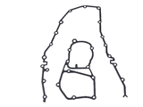 11141432099 VictorReinz Timing Cover Gasket Set; For Upper and Lower Chain Case Cover