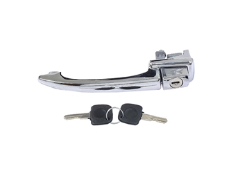 113837205F Euromax Door Handle, Exterior; Front; Chrome with Keys