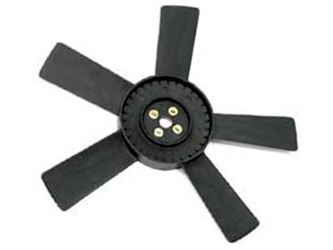 1152050406 Genuine Mercedes Cooling Fan Blade; Black Plastic with 5 Blades