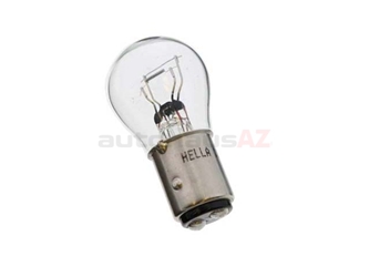 1157 Hella Multi Purpose Light Bulb; Dual Element with Brass Base; 12V-10W/27W