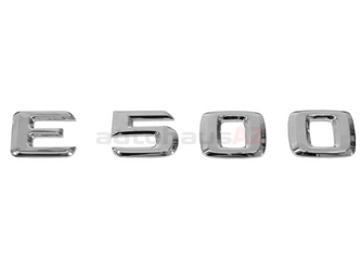 1248176015 Genuine Mercedes Emblem; E500 Trunk Insignia
