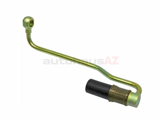 1264702864 Genuine Mercedes Fuel Hose/Line; Fuel Line Assembly at Fuel Pump - Pipe with Banjo Fitting and 14mm Hose