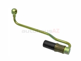 1264702864 Genuine Mercedes Fuel Hose/Line; Fuel Line Assembly at Fuel Pump - Pipe with Banjo Fitting and 14mm Hose