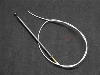 1268270001Z URO Parts Antenna Mast; For Power Antenna; Toothed 905mm Cord; Chrome