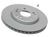1294210312 ATE Coated Disc Brake Rotor; Front; Vented 284x22mm