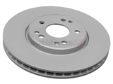 1294211012 ATE Coated Disc Brake Rotor; Front; Vented 300mm Diameter