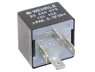 141951253B Wehrle Multi Purpose Relay; Multi-Use Relay with 4 Prong Connector; 12V/40A
