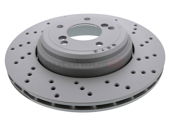 34212283804 Zimmermann Formula Z Disc Brake Rotor; Rear Right