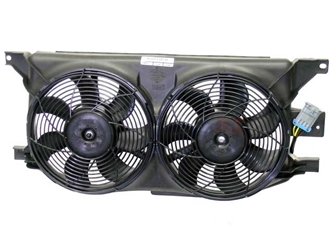 1635000155 Valeo Engine Cooling Fan Assembly; Auxiliary Fan Assembly Complete with Shroud and 2 Fans