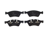 1644201820 Genuine Mercedes Brake Pad Set; Front; Updated Version, Slotted Outboard Pads
