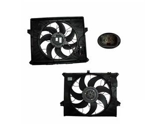 1645000593 Genuine Mercedes Engine Cooling Fan Assembly; 600W