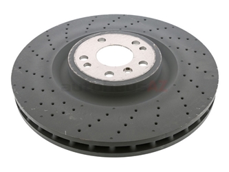 1664210912 Genuine Mercedes Disc Brake Rotor; Front; Vented and Cross-Drilled 375 x 36mm