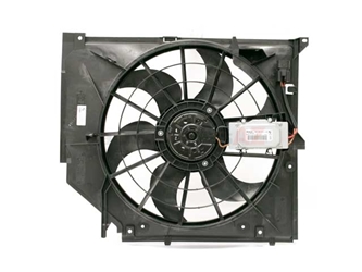 17117561757 Genuine BMW Engine Cooling Fan Assembly; Suction Fan between Radiator and Engine