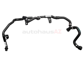 17127548224 Genuine BMW Coolant Hose; 4-Way Hose; To Expansion Tank, Thermostat, A/T Cooler, Heater Hose