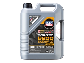 20238 Liqui Moly Top Tec 6200 Engine Oil; 0W-20 Synthetic; 5 Liter