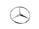 2027580058 Genuine Mercedes Emblem; Trunk/Tailgate Star