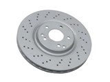 2034211312 ATE Coated Disc Brake Rotor; Front; Vented 330mm Cross-Drilled