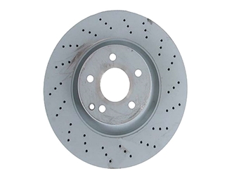 2214210612 Genuine Mercedes Disc Brake Rotor; Front; Vented 335mm, Cross-Drilled