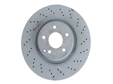 2214210612 Genuine Mercedes Disc Brake Rotor; Front; Vented 335mm, Cross-Drilled