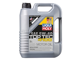 2330 Liqui Moly Top Tec 4100 Engine Oil; 5W-40 Synthetic; 5 Liter