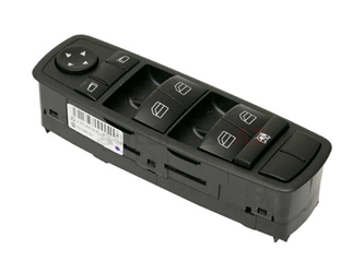 25183000909051 Genuine Mercedes Power Window Switch; Front Left; Black