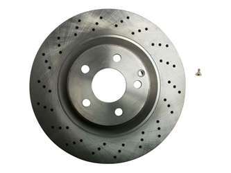 25763 Brembo Disc Brake Rotor; Front; Cross-Drilled; 345mm
