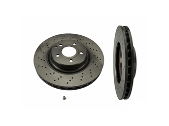 25785 Brembo Disc Brake Rotor; Front; Cross-Drilled