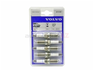 30650379 Genuine Volvo Spark Plug; SET of 5