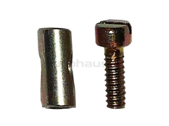 311129777 Aftermarket Accelerator Cable Connector; Throttle Cable Barrel Nut; 8x17mm with Hex Screw