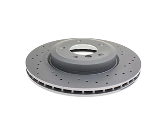 34101166071SP Zimmermann Sport Z X-Drilled Disc Brake Rotor; Front; Vented 325x25mm; Cross-Drilled