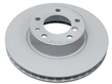 34111158038 ATE Coated Disc Brake Rotor; Front; Vented 302x28mm