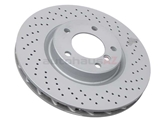 34112227172SP Zimmermann Sport Z X-Drilled Disc Brake Rotor; Front Right; Directional; Vented 315x28mm; Cross-Drilled