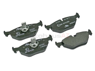 34211163395 ATE Brake Pad Set; Rear; OE Compound Wide Clip Style for E39 5-Series