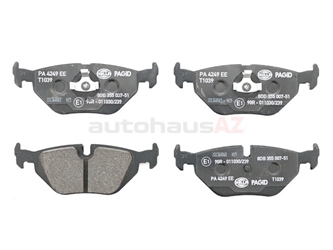 34216761241 Pagid Brake Pad Set; Rear; OE Compound Narrow Clip Style for E36-46 3-Series